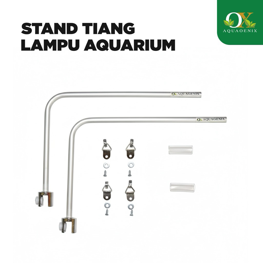Stand tiang lampu aquarium aquascape diy