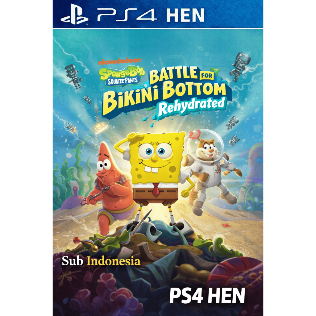 SpongeBob SquarePants - Battle For Bikini Bottom Rehydrated Sub Indonesia PS4 Hen