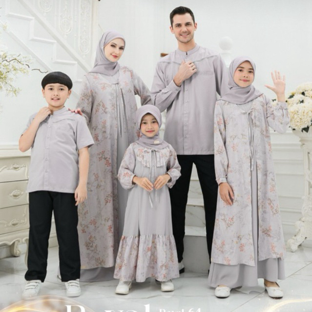 ETHICA ROYAL 64 TITANIUM Sarimbit Keluarga 2025 Gamis Kagumi 346 Kagumi Kids 188 Koko Kahfi 366