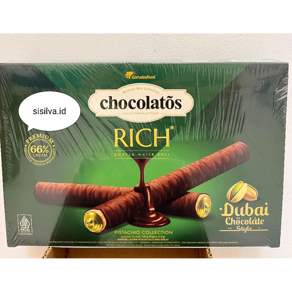 chocolatos dubai /chocolatos pistachio /chocolatos rich