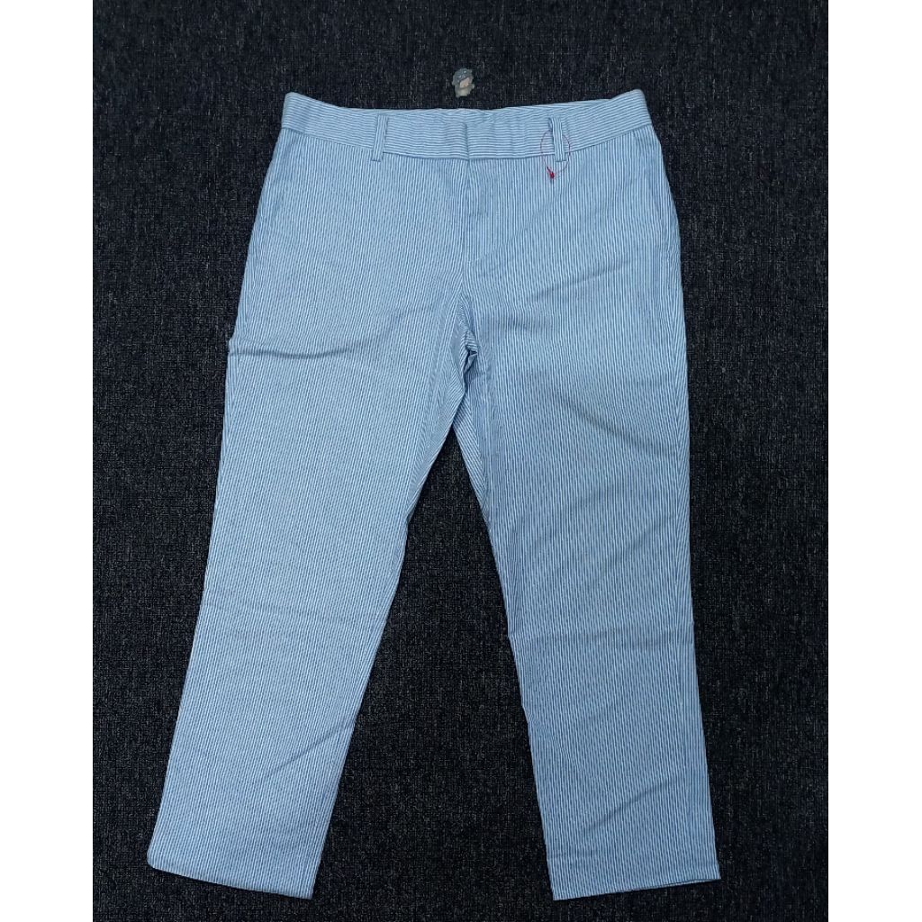UNIQLO Formal Pants with Blue White Stripe