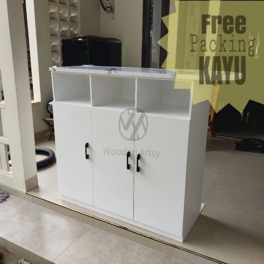 MD01 Meja Bar Minimalis Meja Dapur Mini Bar Meja Penyimpanan Serbaguna Meja Bar Murah