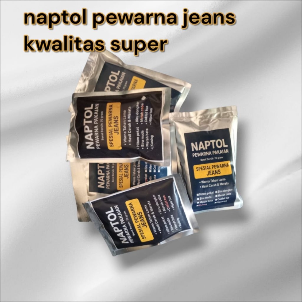 pewarna pakaian kain naptol 70 gram pewarna pakaian celup warna pekat