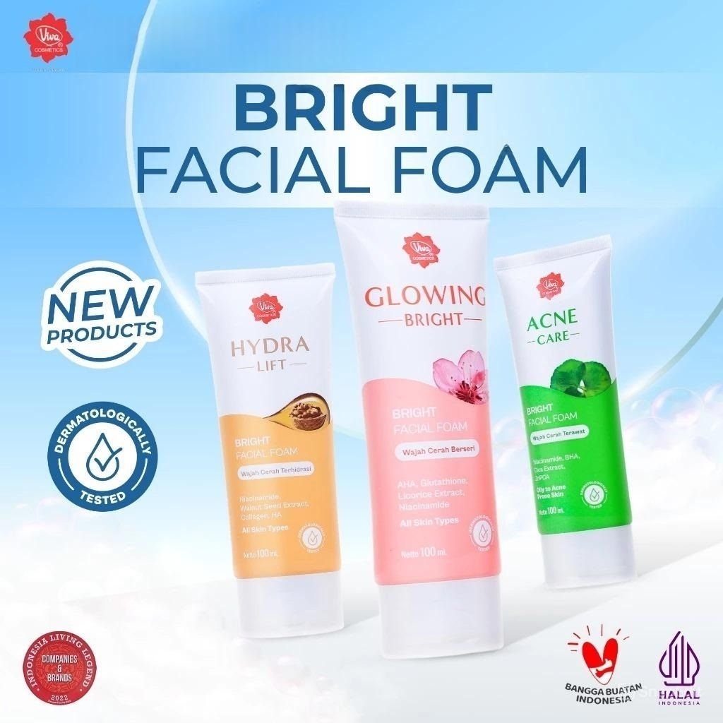Viva Bright Facial Foam 100mL - Sabun wajah Viva