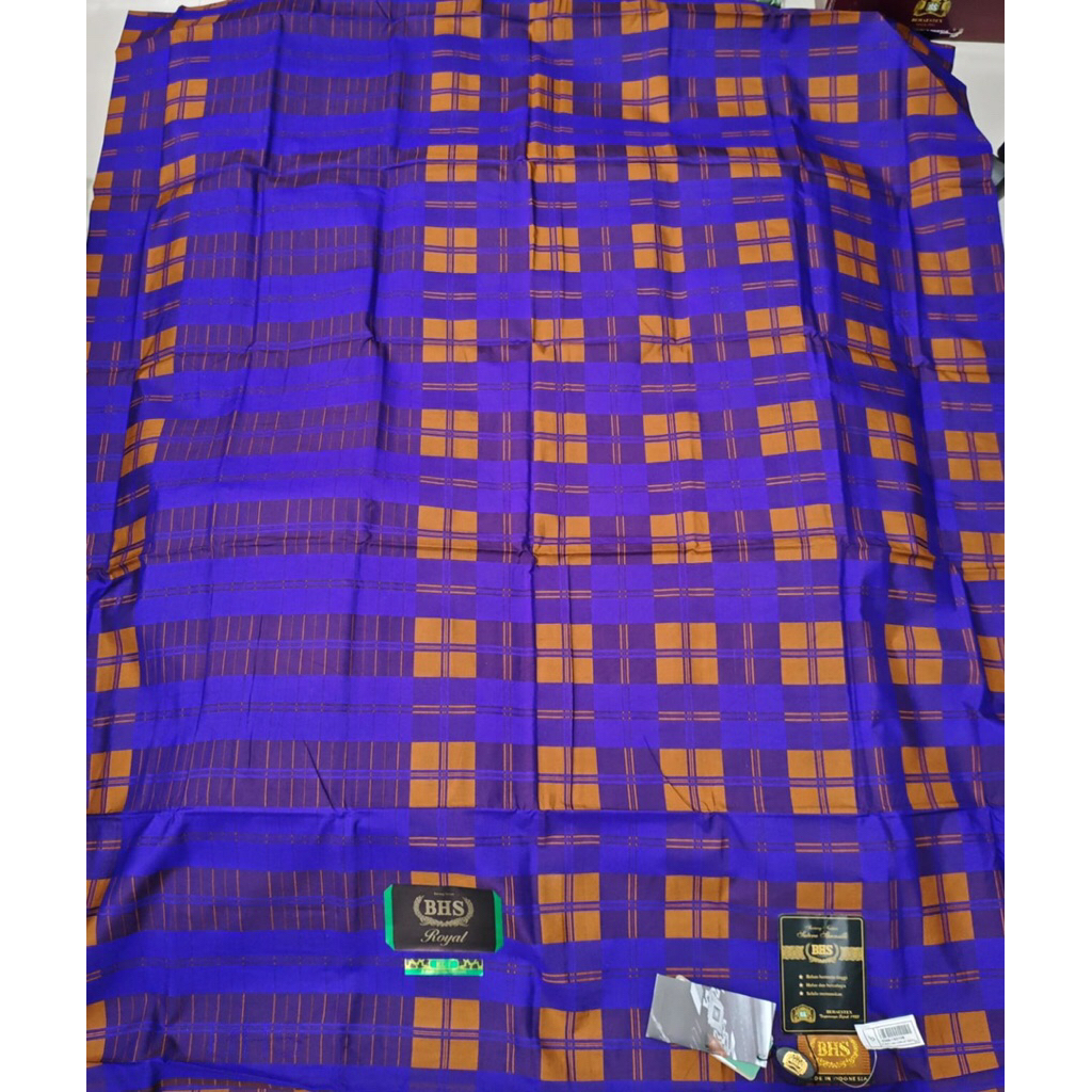 COD - Sarung Tenun BHS Excellent Gold Sandur KDT Spunslik Mercerized(Sutra 50%) BerTTD Produk Origin