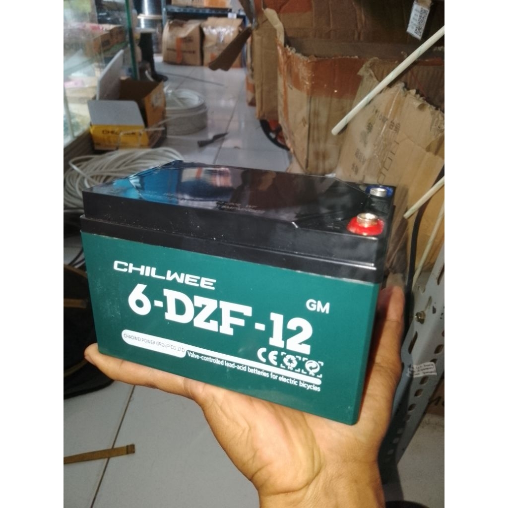 AKI CHILWEE 12V 12A ORIGINAL 100% AKI SEPEDA LISTRIK