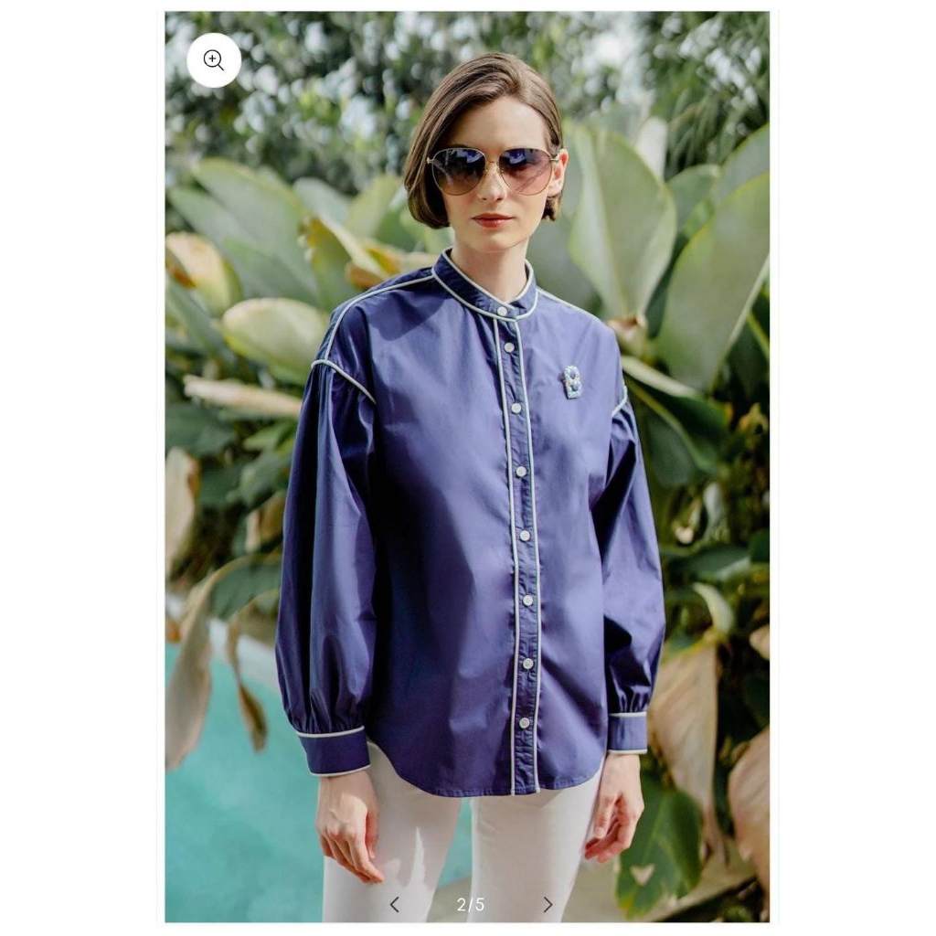 Benang Jarum Kalula Shirt Navy (L)