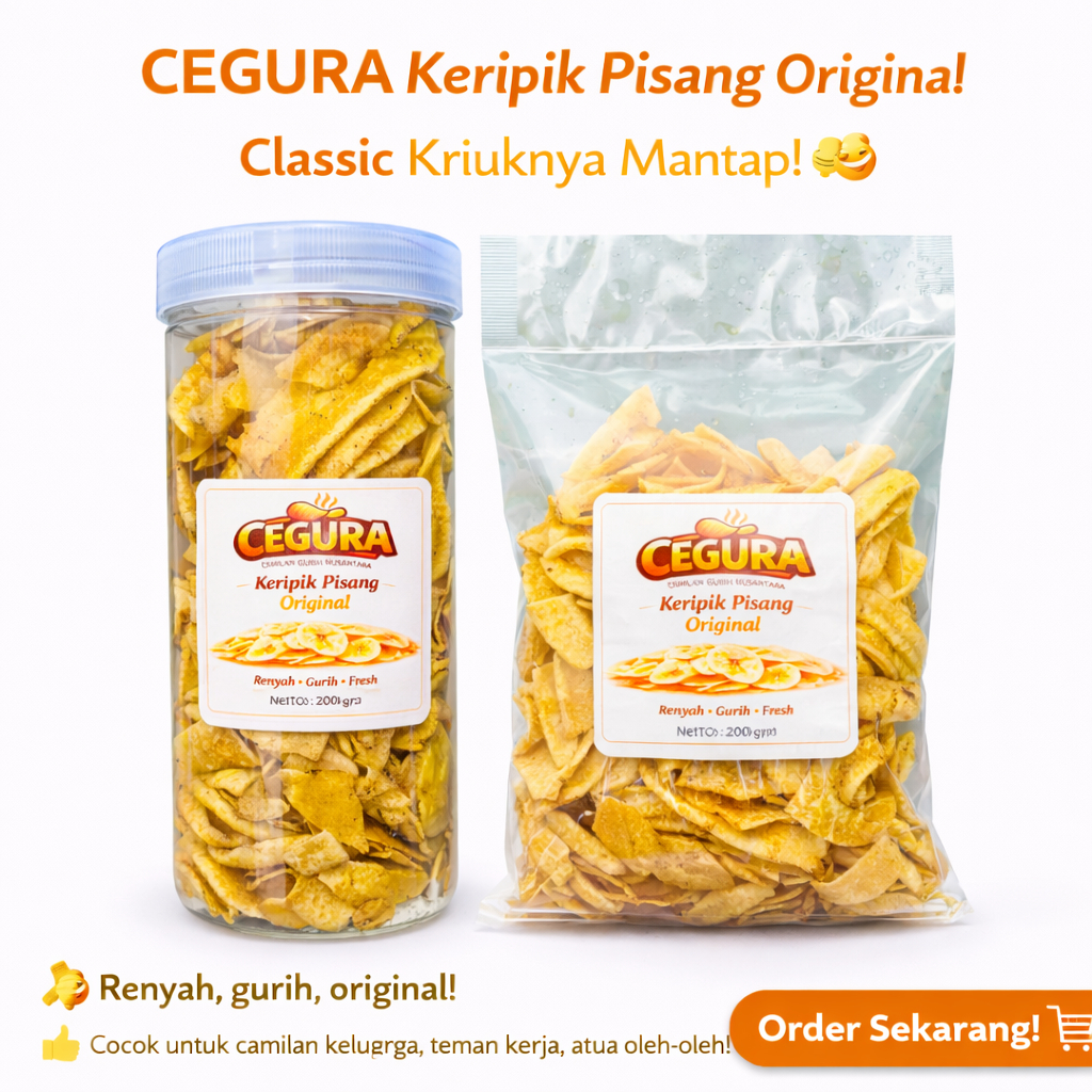 Keripik Pisang | Keripik Pisang Asin | Keripik Pisang Asin Gurih | Cemilan Keripik Pisang | Snack Ke
