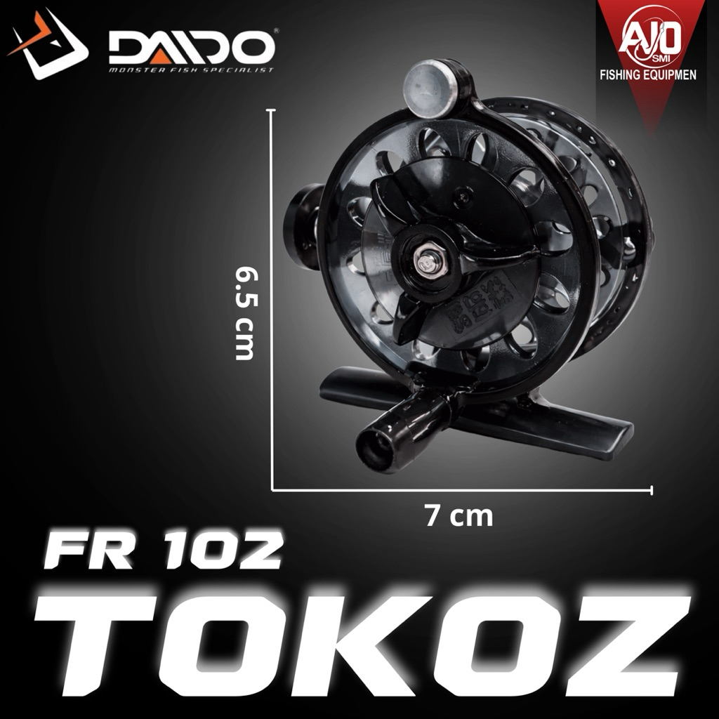 NEW Reel Pancing Tokoz Daido FR102 Mini Reel Pancing Joran Tegek