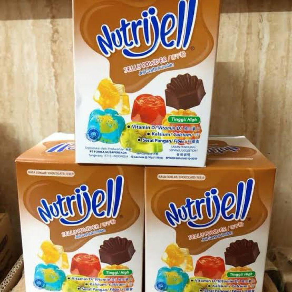 Nutrijel Coklat 1 Box 12 Saset - Praktis, Ekonomis, Lezat