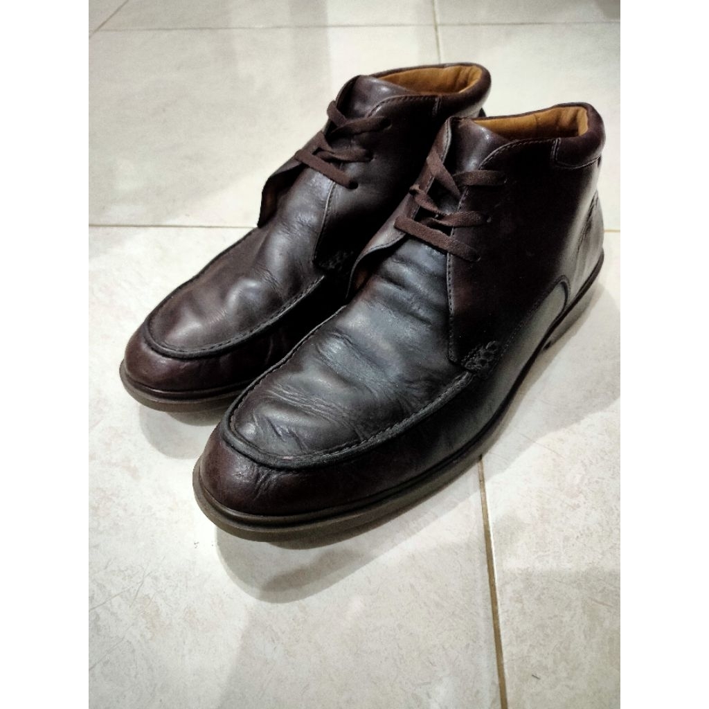 sepatu boots kulit sebago vibram original