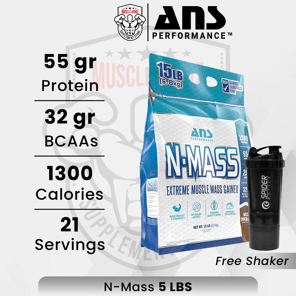 ANS Performance N-Mass 15lbs Mass Gainer Susu Protein