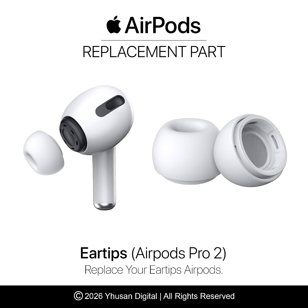 Airpods Pro Silicone Eartips Sepasang Kompatibel Original Gen 1 2