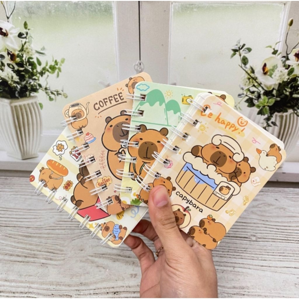 Buku Binder A7 Cappybara Binder Lucu Unik Notebook A7 Cappybara Termurah