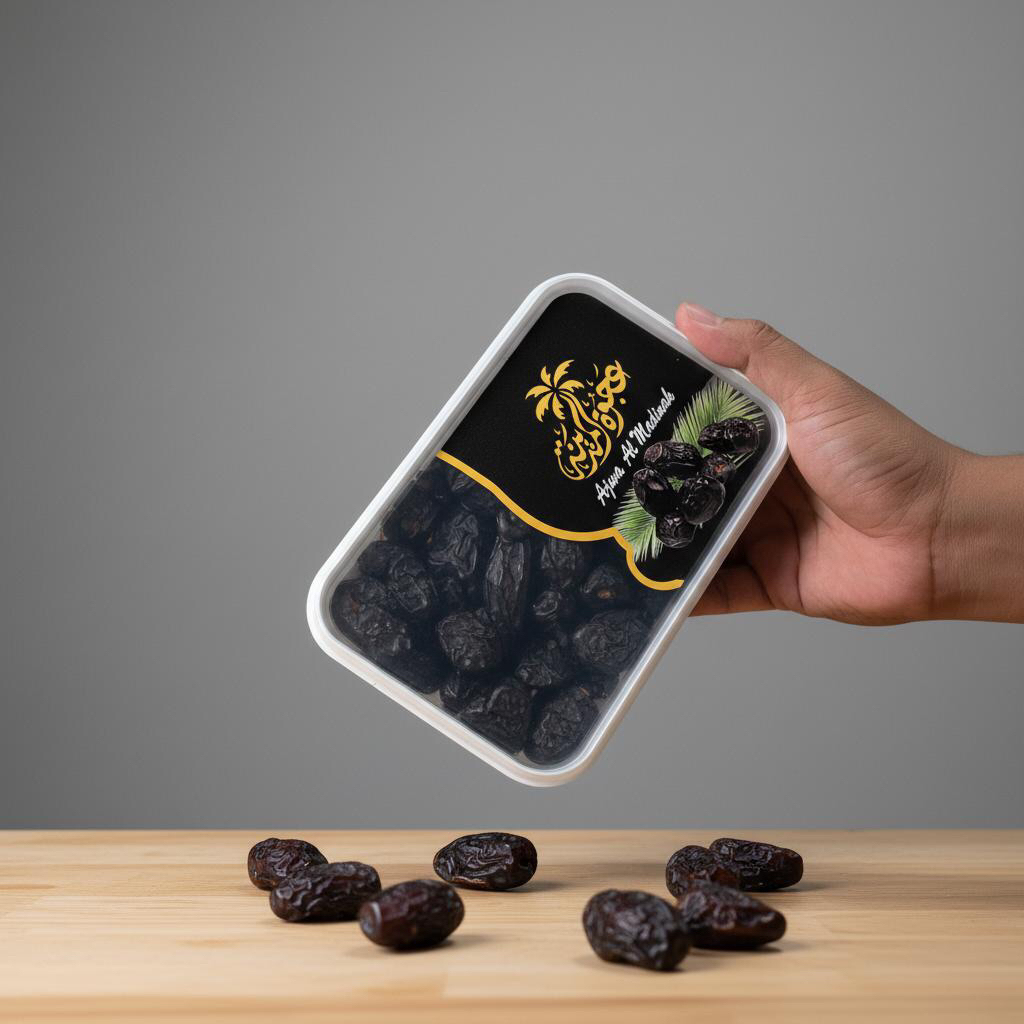 [500]gram Kurma Ajwa Premium VIP Al- Madinah Al-Fakhirah lembut Kurma Nabi