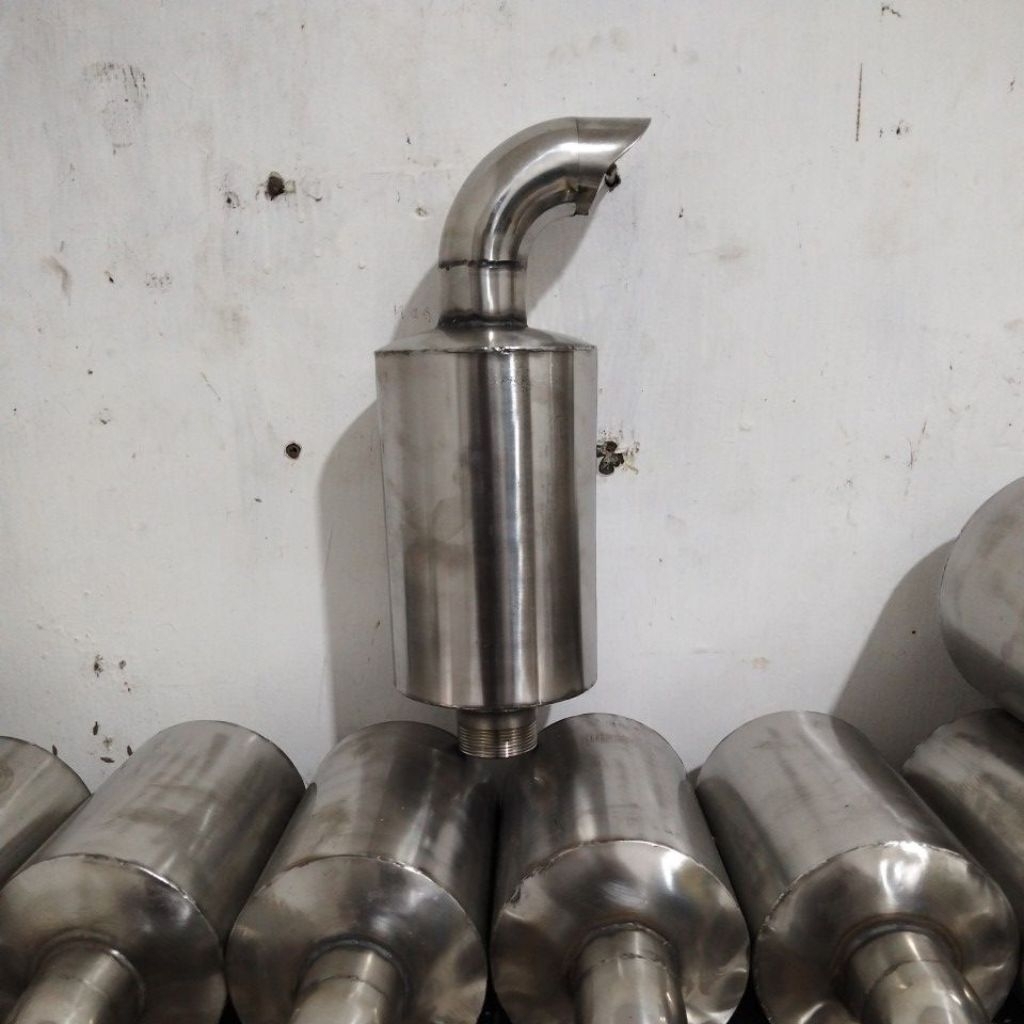 knalpot stenlis mesin Dongfeng 20pk/24pk