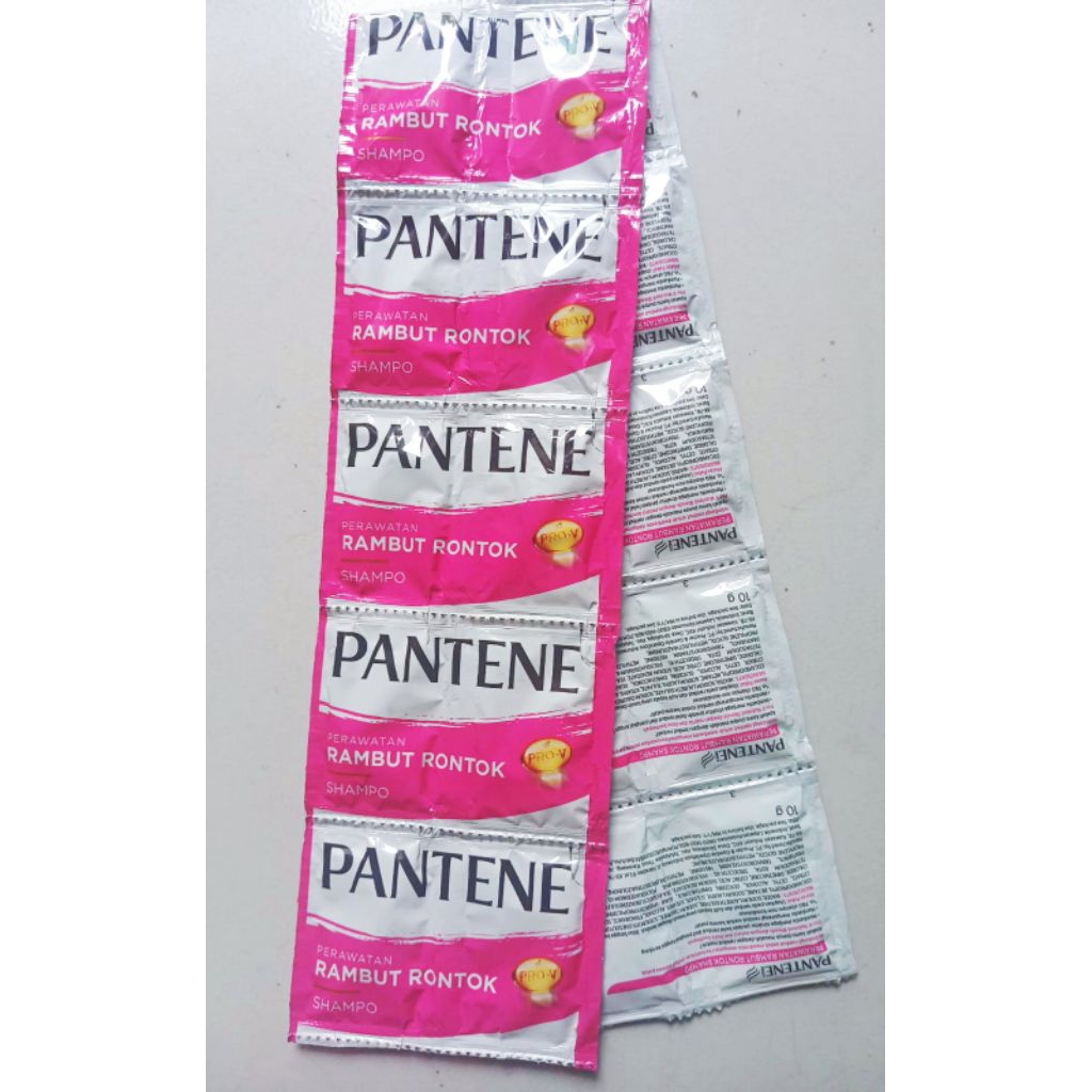 Pantene shampo sachet untuk Rambut rontok 1 renceng isi 12 baris (double sachet)