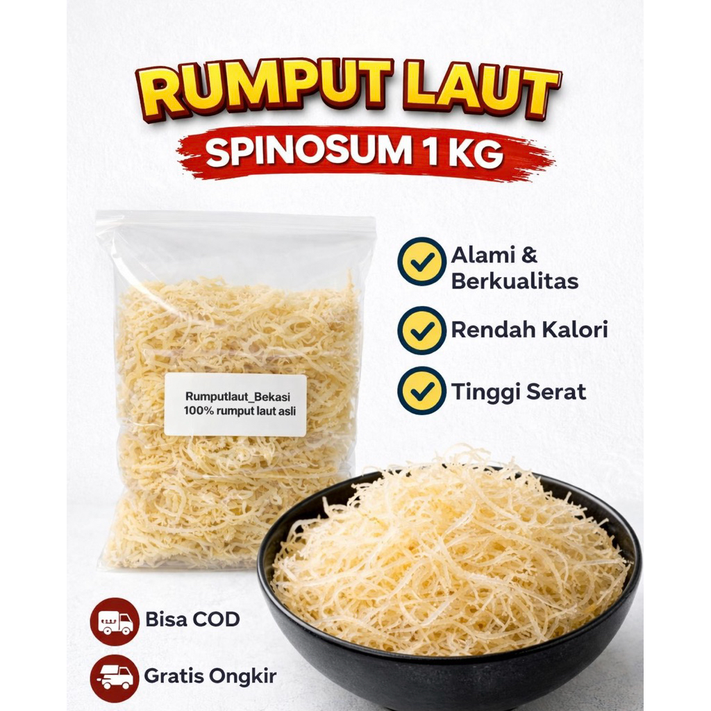 Rumput Laut Spinosum Kering Ready 1kg