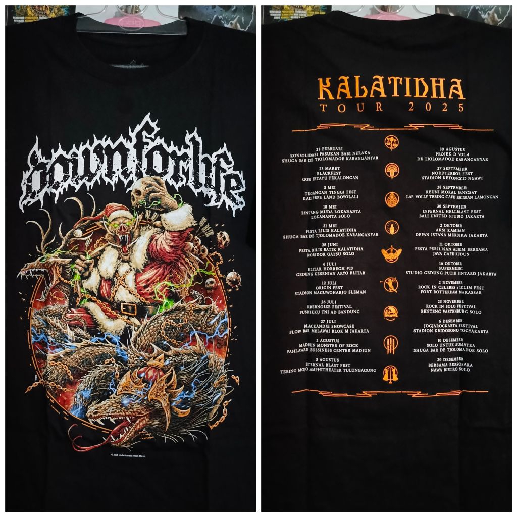 Ts down for life - kalatidha tour 2025 (black)