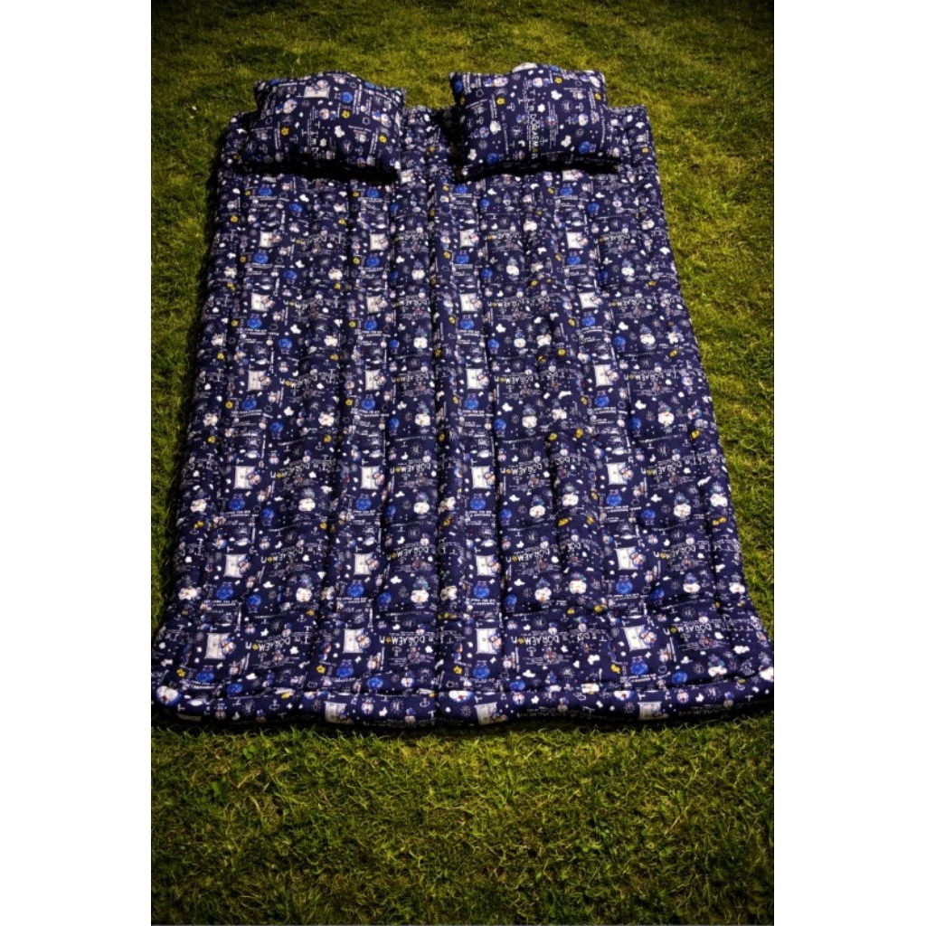 kasur rasfur lantai motif leme empuk free 2 bantal /kasur lantai motif