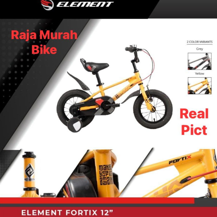 Sepeda Anak Laki Laki Bmx Element Fortix 12 Inch Sepeda Bmx Element Fortix 12 Inch