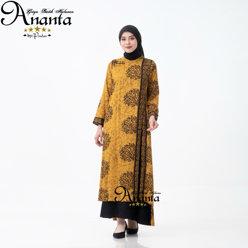 Batik Ananta Gamis Wanita EXCLUSIVE LUXURY EXCELLENT | Gamis Batik Halusan Exclusive Luxury Excellen