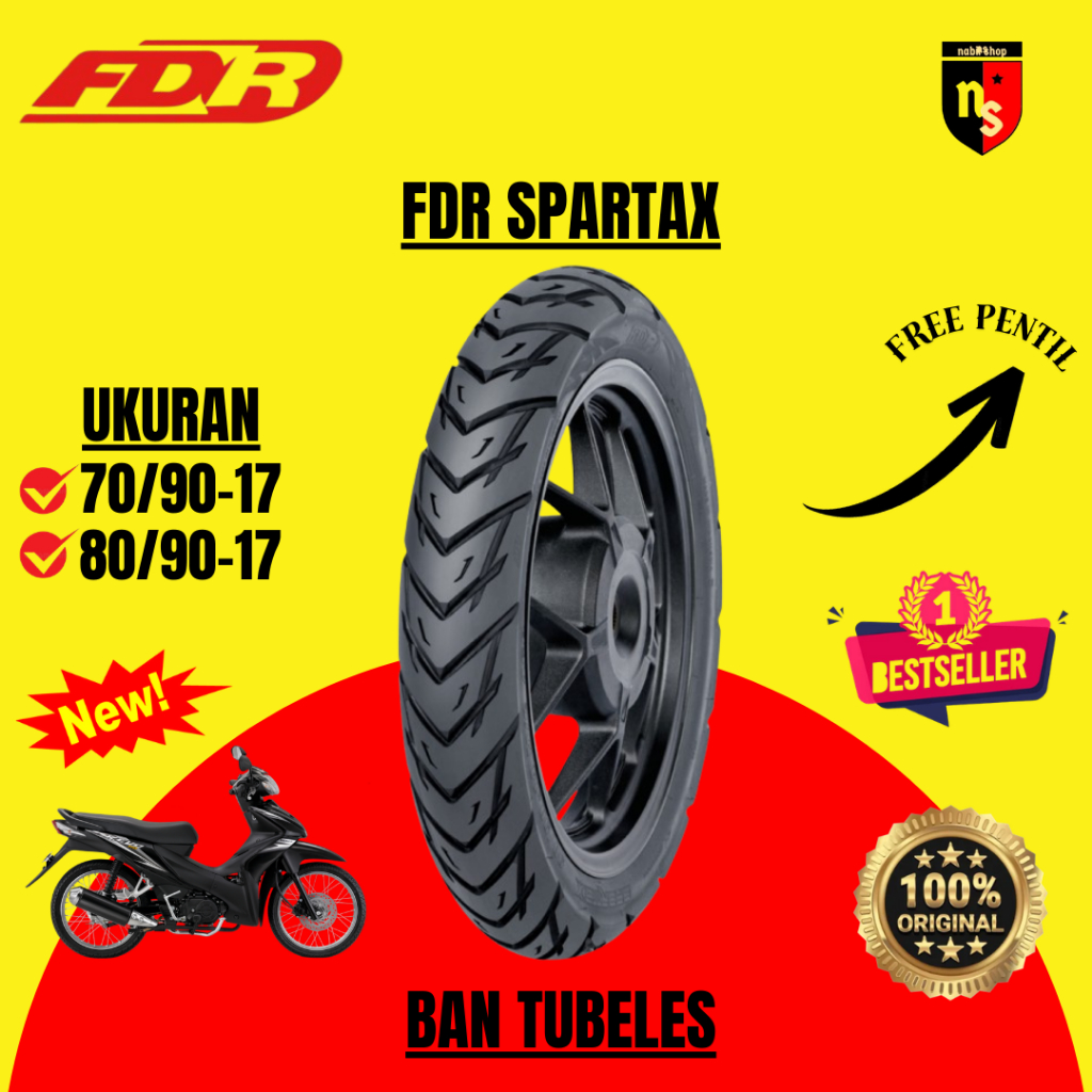 Ban FDR Spartax Ring 17 Tubeless TL