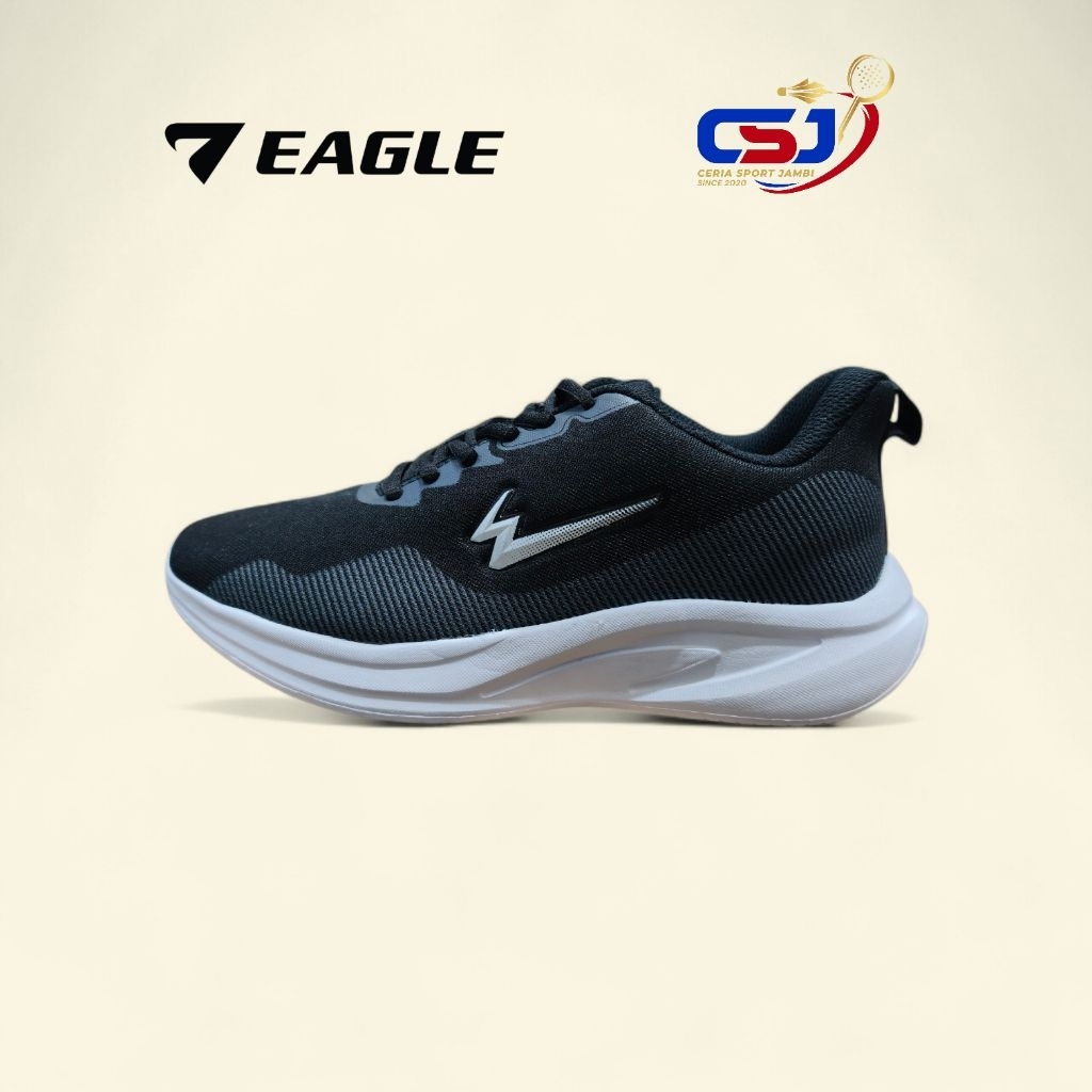Sepatu Running EAGLE AVEGA | Hitam/Putih