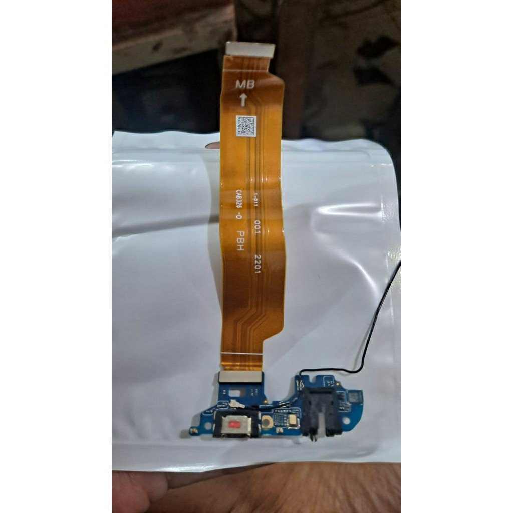 konektor cas papan cas dan fleksibel REALME C35 ori copotan