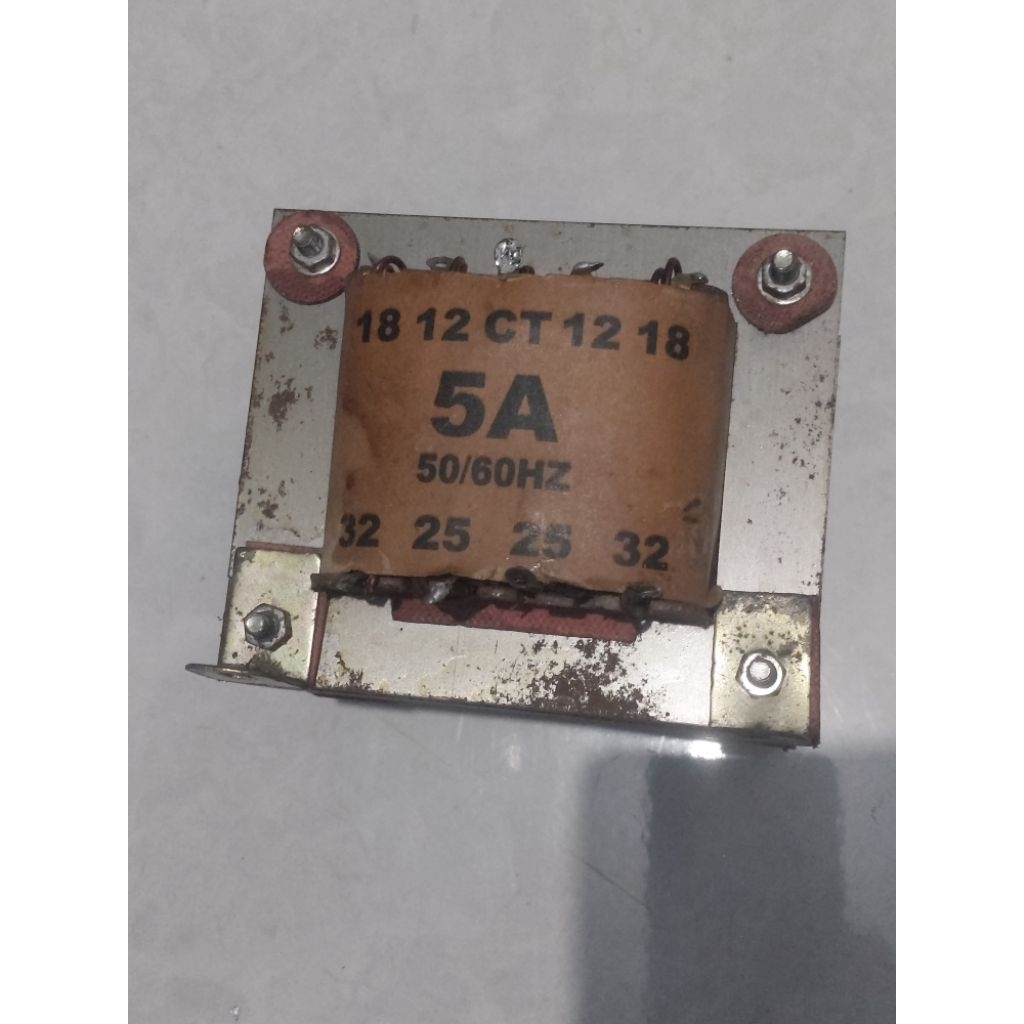 trafo asli belt 5A besar ct 32v bekas masih normal