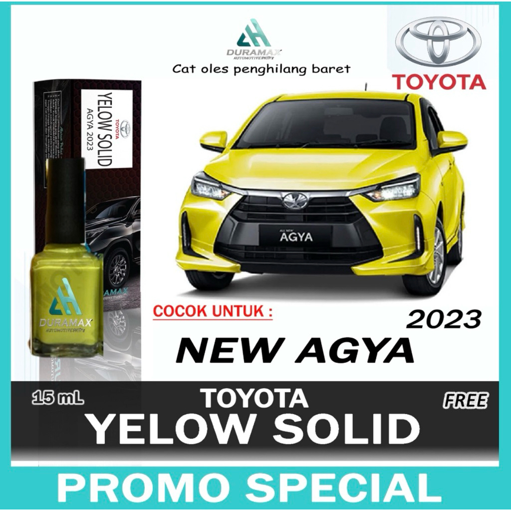 CAT OLES PENGHILANG BARET TOYOTA YELLOW SOLID Y07 AGYA AYLA 2023