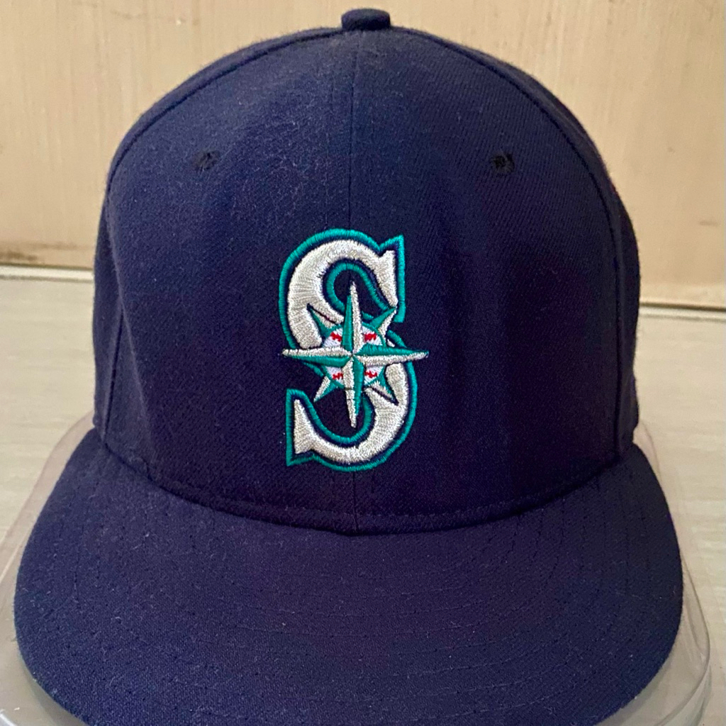 Seattle Mariners Fitted Baseball Cap Topi merk New Era 59 Fifty Made in USA original