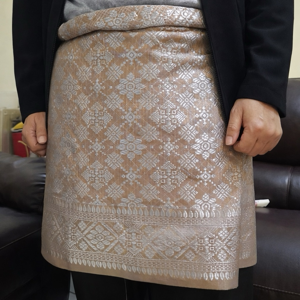 Rumpak Melayu Pria Dewasa Songket Melayu Sampin Malaysia Kain Premium