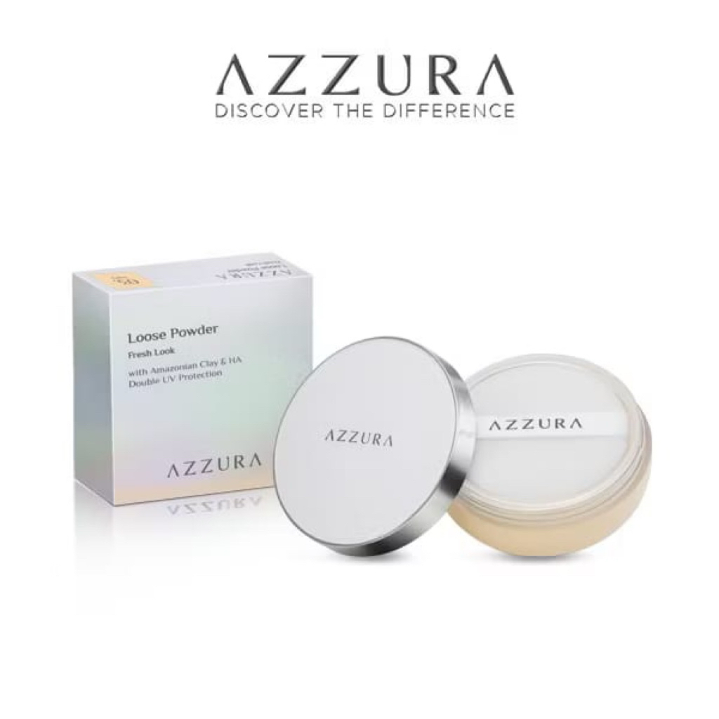 AZURA FACE POWDER – Bedak Halus, Ringan & Tahan Lama!