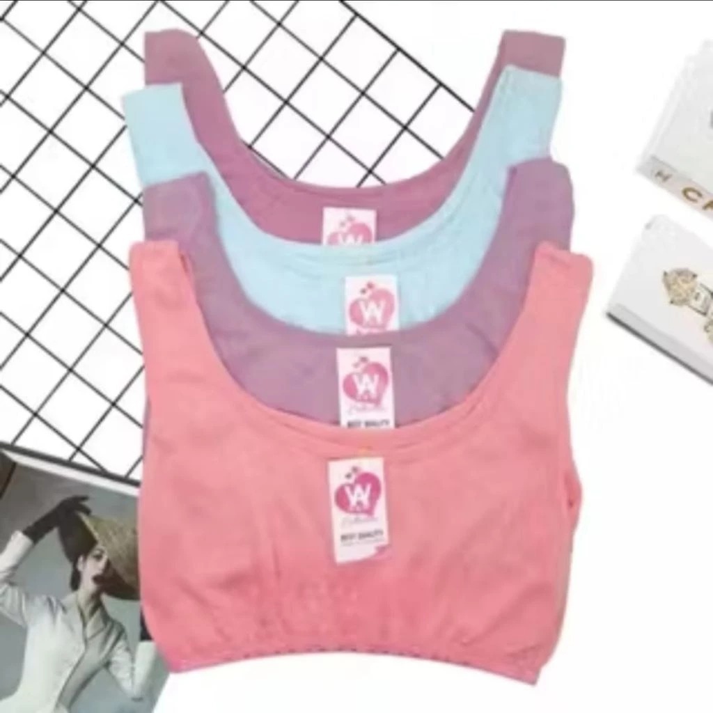 COD PROMO 6 PCS MINISET ANAK MOTIF POLOS REMAJA SD/SMP Bra Miniset Remaja// Miniset Anak Perempuan