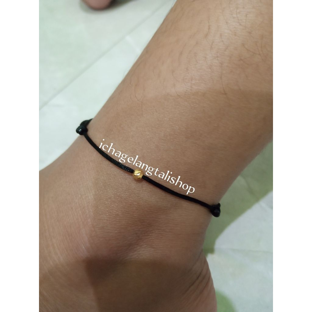 gelang tali kaki simple Mrican 0, 1 gram semar nusantara
