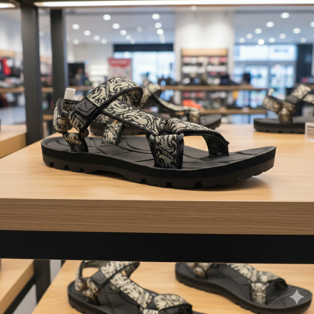 Sandal Gunung Pria Etnik Big Size Jumbo 44 45 46 47 Sandal Traveling Outdoor Removable Strap