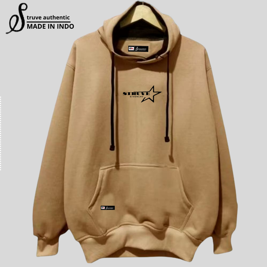 Hoodie Pria Wanita Tebal Oversize Premium Flece Coksu Struve Givenchy