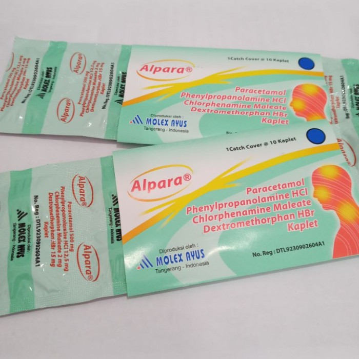 Alpara Tablet OBAT BATUK, DEMAM DAN FLU PER Lembar isi 10 tablet Original