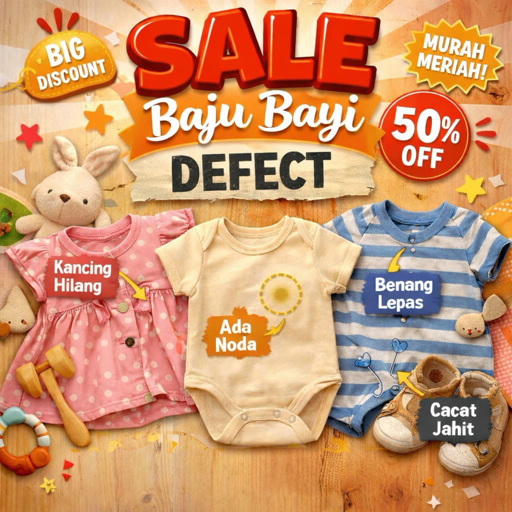 SALE BAJU BAYI DEFECT