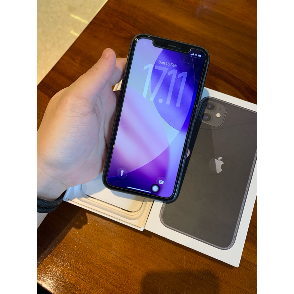 Apple iPhone 11 Basic 256 GB Black Used Fullset Box Original Ex Unit Garansi Resmi Indonesia Second 