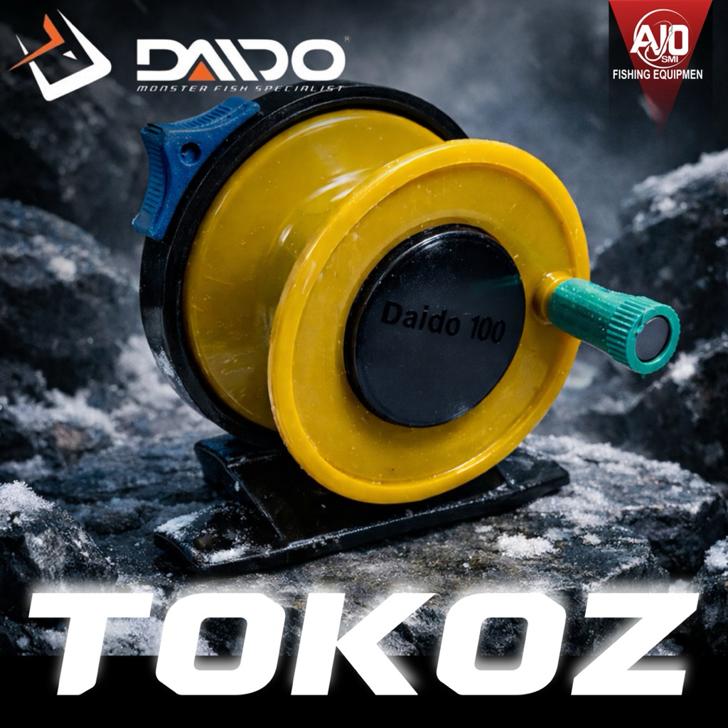 Reel Pancing Daido Tokoz 100 | Mini Reel Joran Tegek