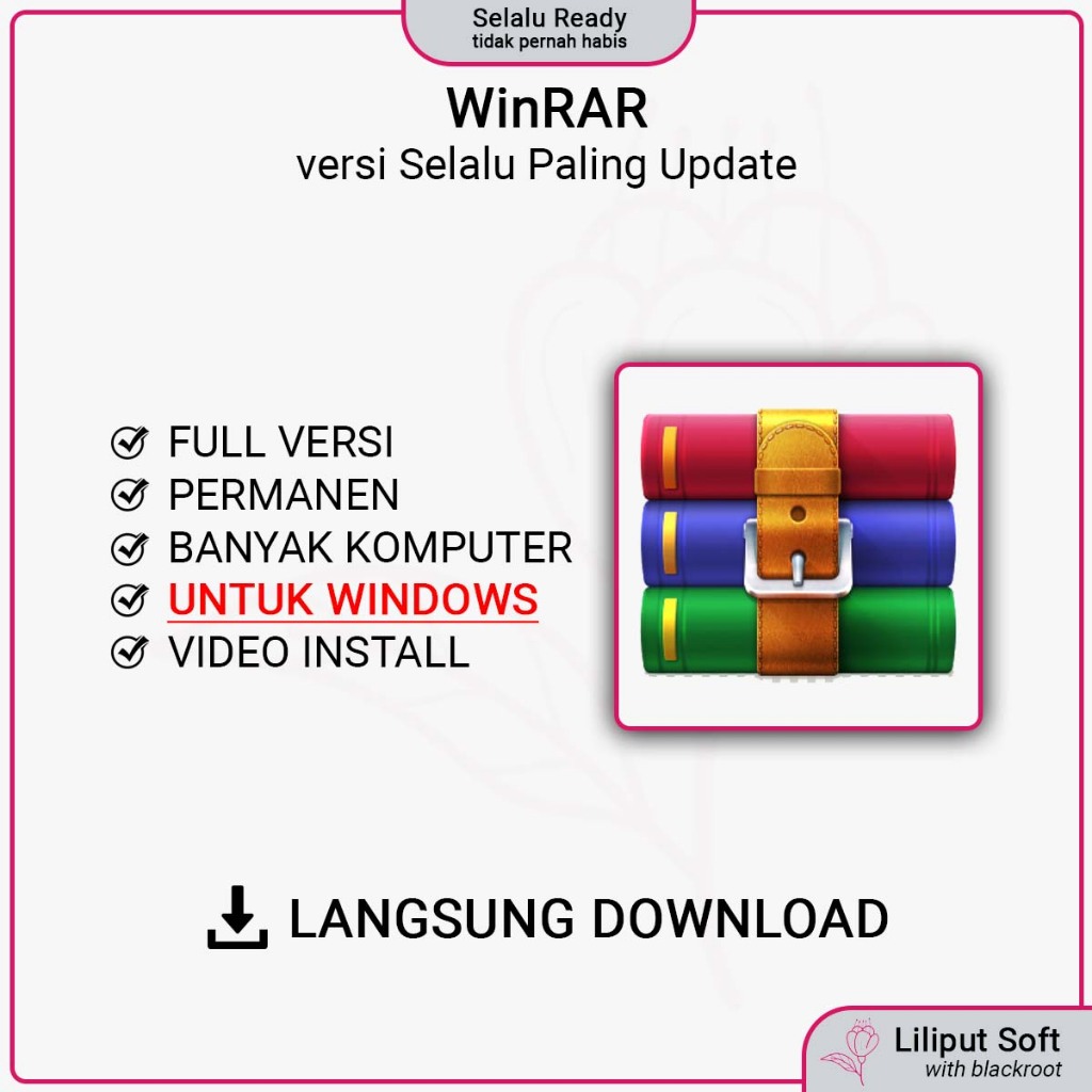WinRAR Professional atau WinRAR Pro Full Versi Permanen Tanpa Batas Penggunaan