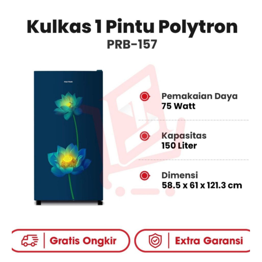 kulkas polytron prb-157LB