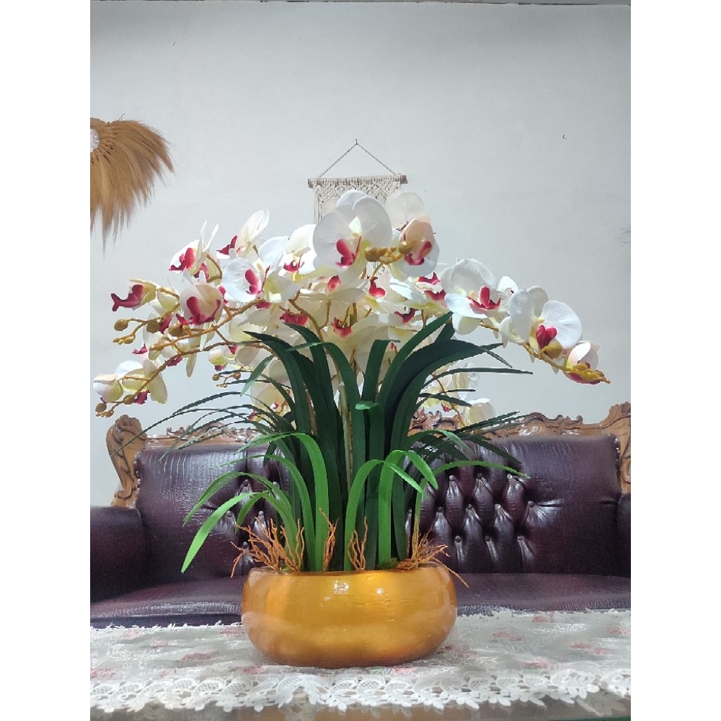 bunga anggrek latex artificial