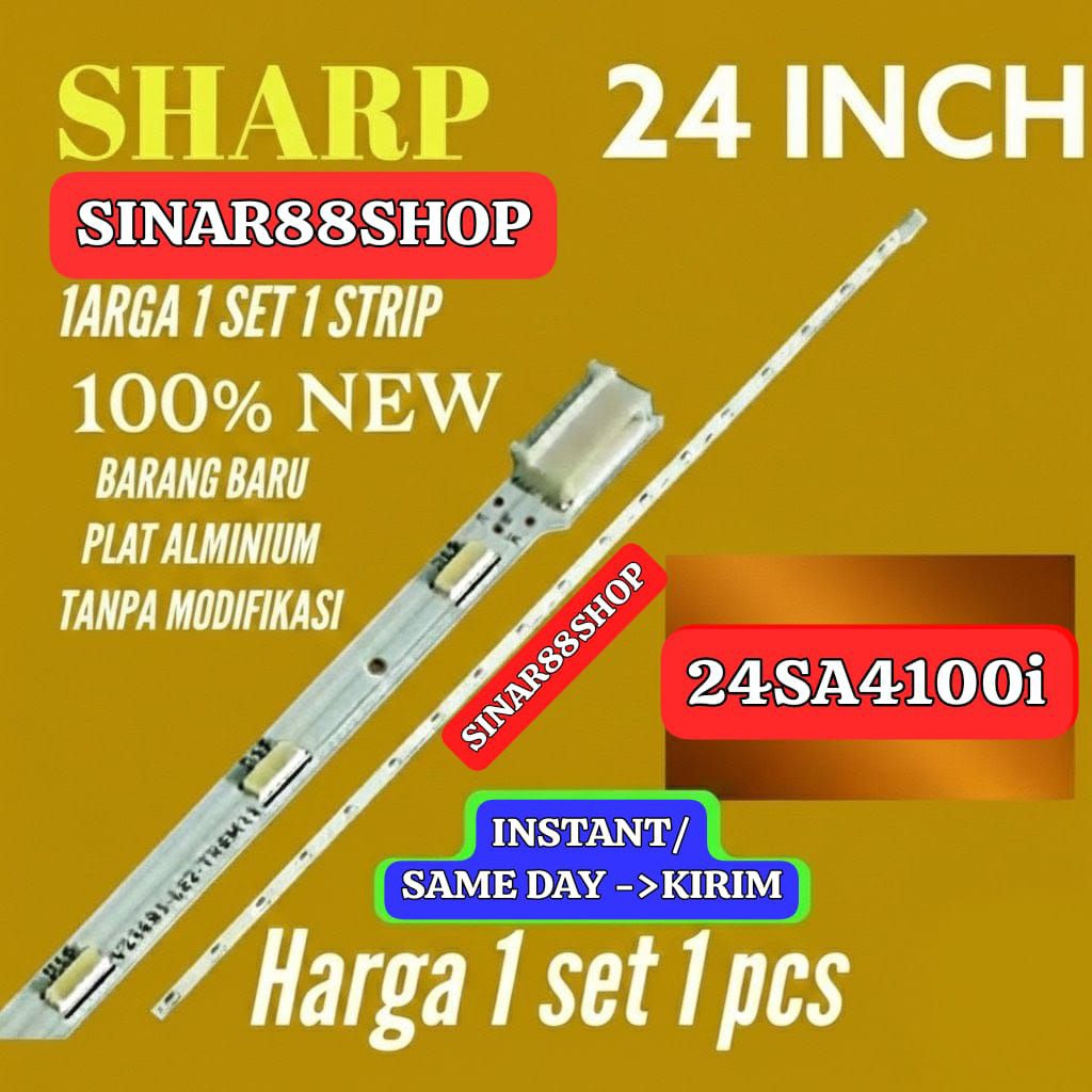 BACKLIGHT TV SHARP 24 INC LAMPU BL LED LIDI STRIP LC24SA4100I LC 24SA4100i