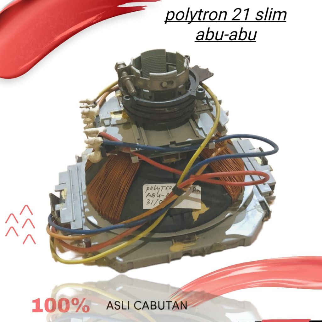 yuke conde tv tabung polytron 21 slim abu-abu