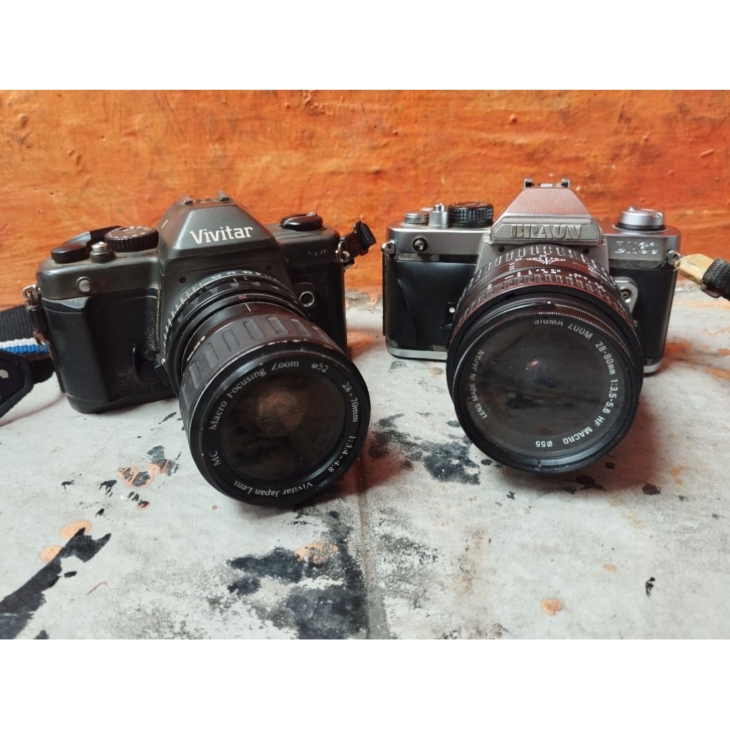 kamera analog jadul vivitar & biraun