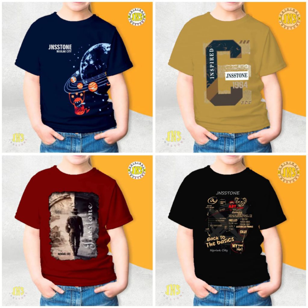 kaos anak tanggung 10-15 tahun