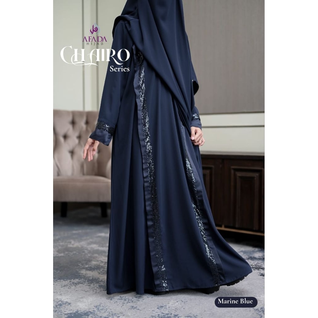 READY Chairo Series Abaya Set French Khimar Non Pad Jilbab Instan Cadar Bandana Tali Syari Sunnah Je